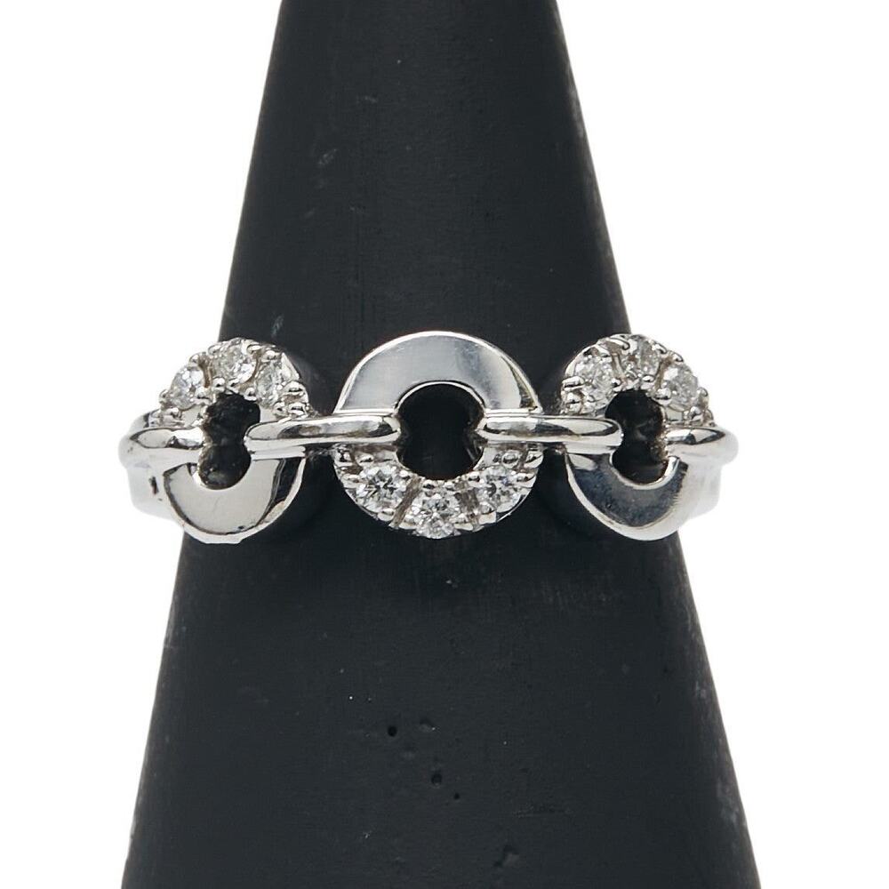 Unbranded Diamond 18K White Gold Ring Silver